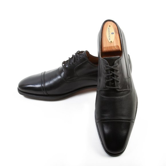 Gucci Black Leather Cap Toe Oxford Shoes - Picture 3 of 6